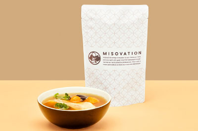 市原の伝統味噌と姉崎だいこん等の野菜使用。完全食味噌汁MISOVATIONで食による予防医療を